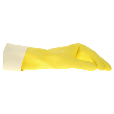 Huishoudhandschoenen extra lang geel S