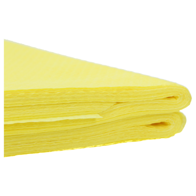 Stofwisdoeken geel 130x38 cm, 25 stuks
