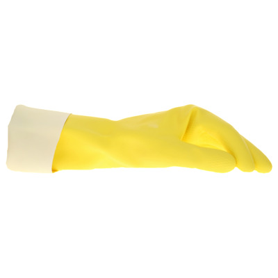 Huishoudhandschoenen extra lang geel XL