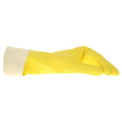 Huishoudhandschoenen extra lang geel XL