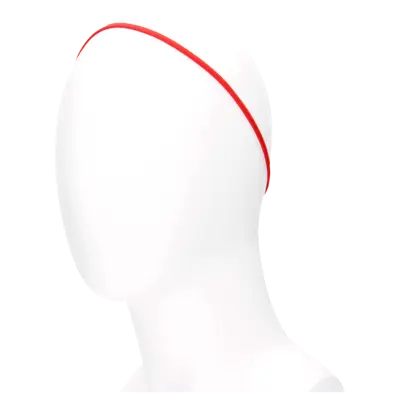 Haarband elastiek sport rood/wit/zwart, 3 stuks