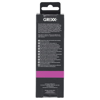 Grixx Cable Apple 8-pin to USB-A 3M Whit