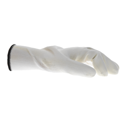 Schildershandschoen wit nylon soft-touch