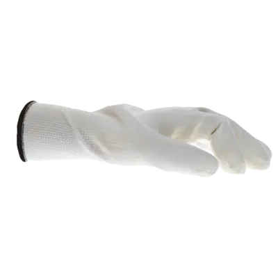 Schildershandschoen wit nylon soft-touch