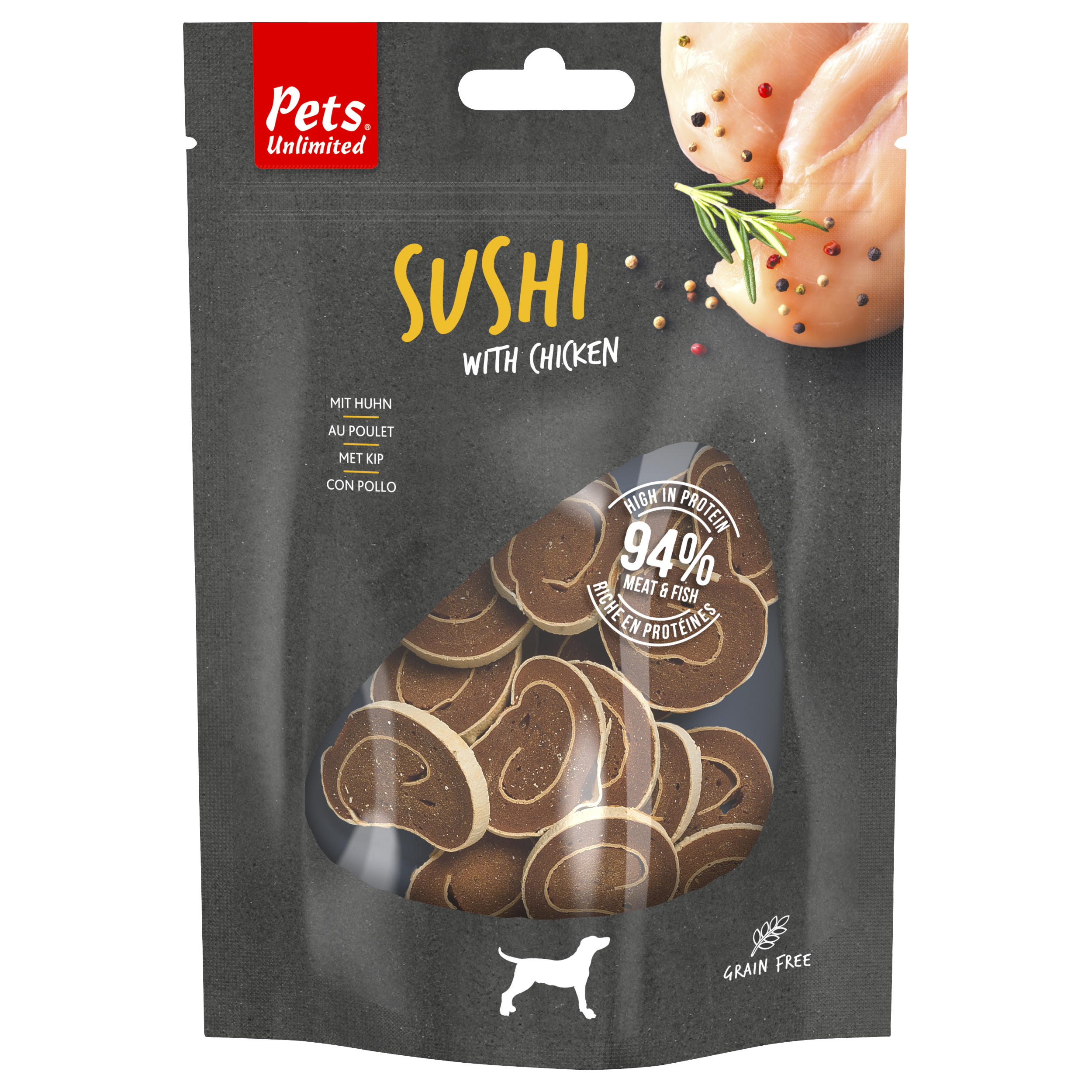 Sushi with chicken 100 grams