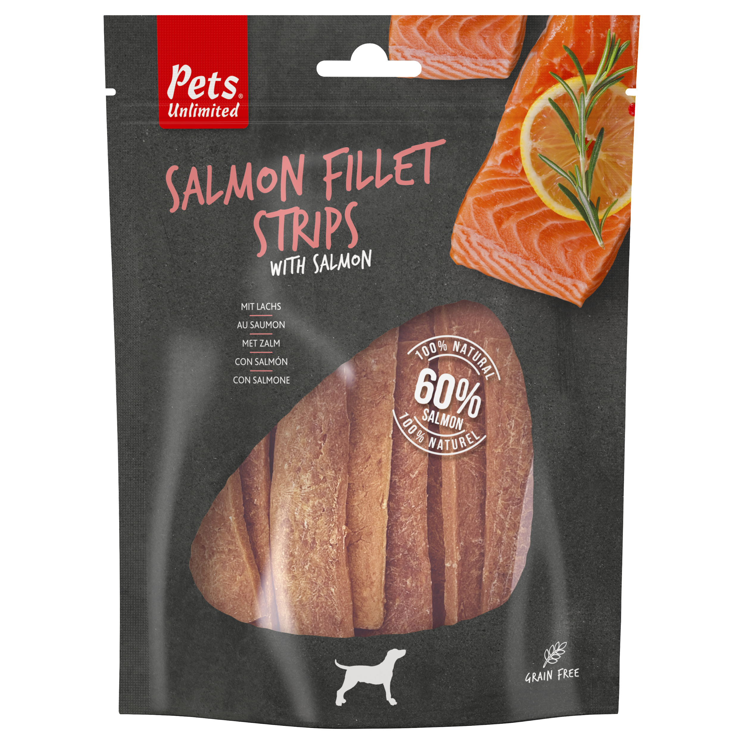 Pets Unlimited Salmon Strips Salmon Small 150g