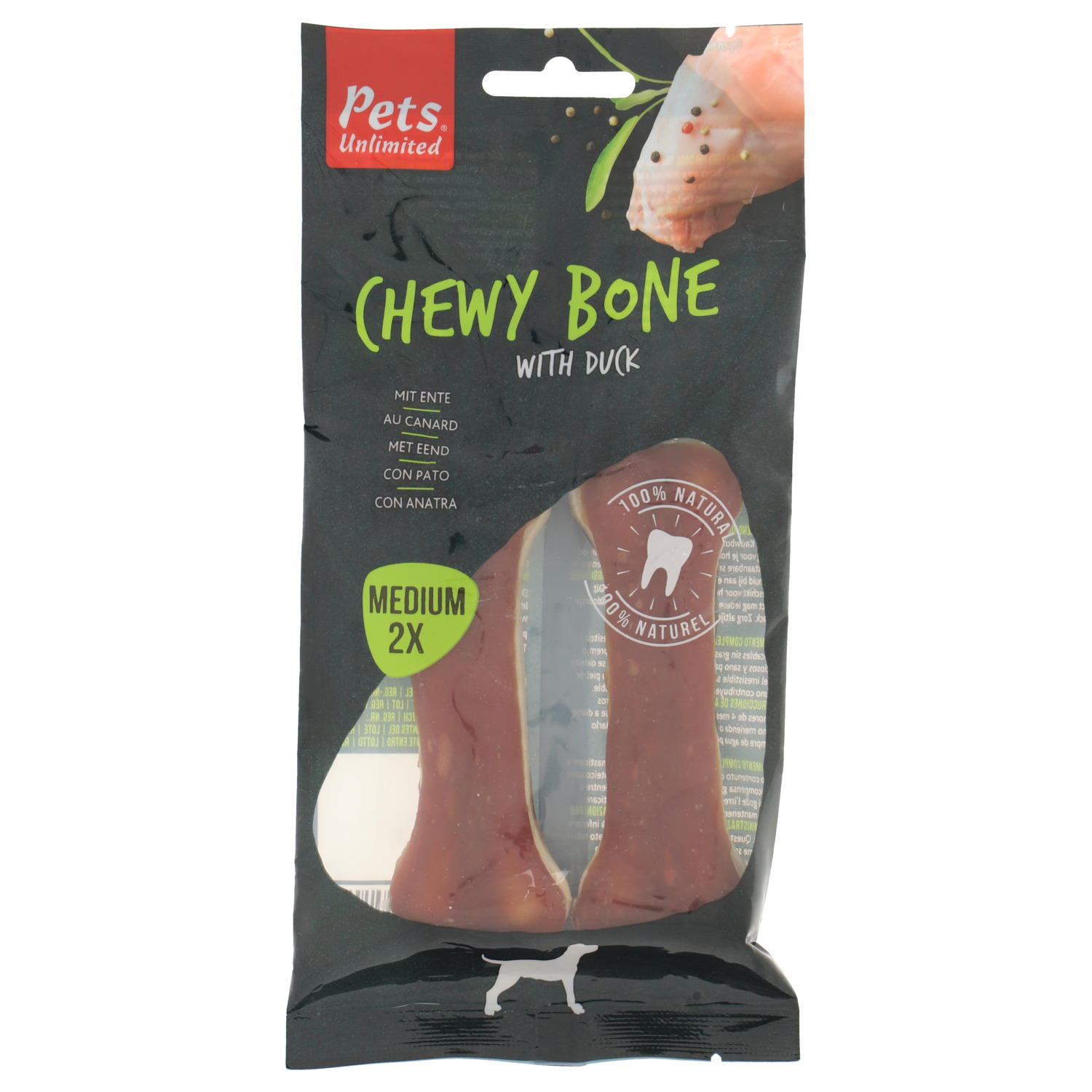 Chewy Bone Eend Medium 2st