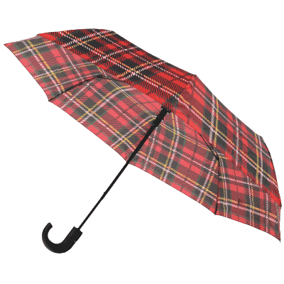 Vouwparaplu luxe handvat M5B Schotse ruit