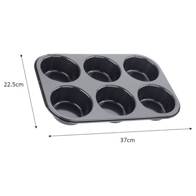 Jumbo muffinvorm Performance 6 cups