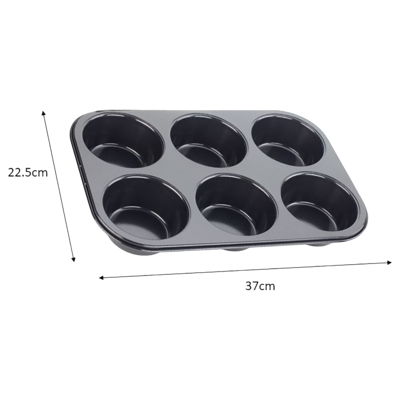 Jumbo muffinvorm Performance 6 cups