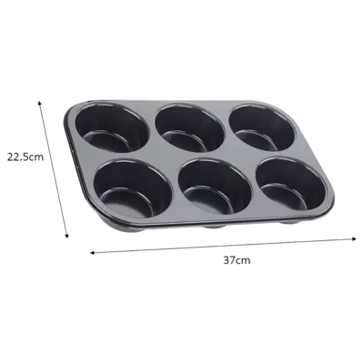 Jumbo muffinvorm Performance 6 cups