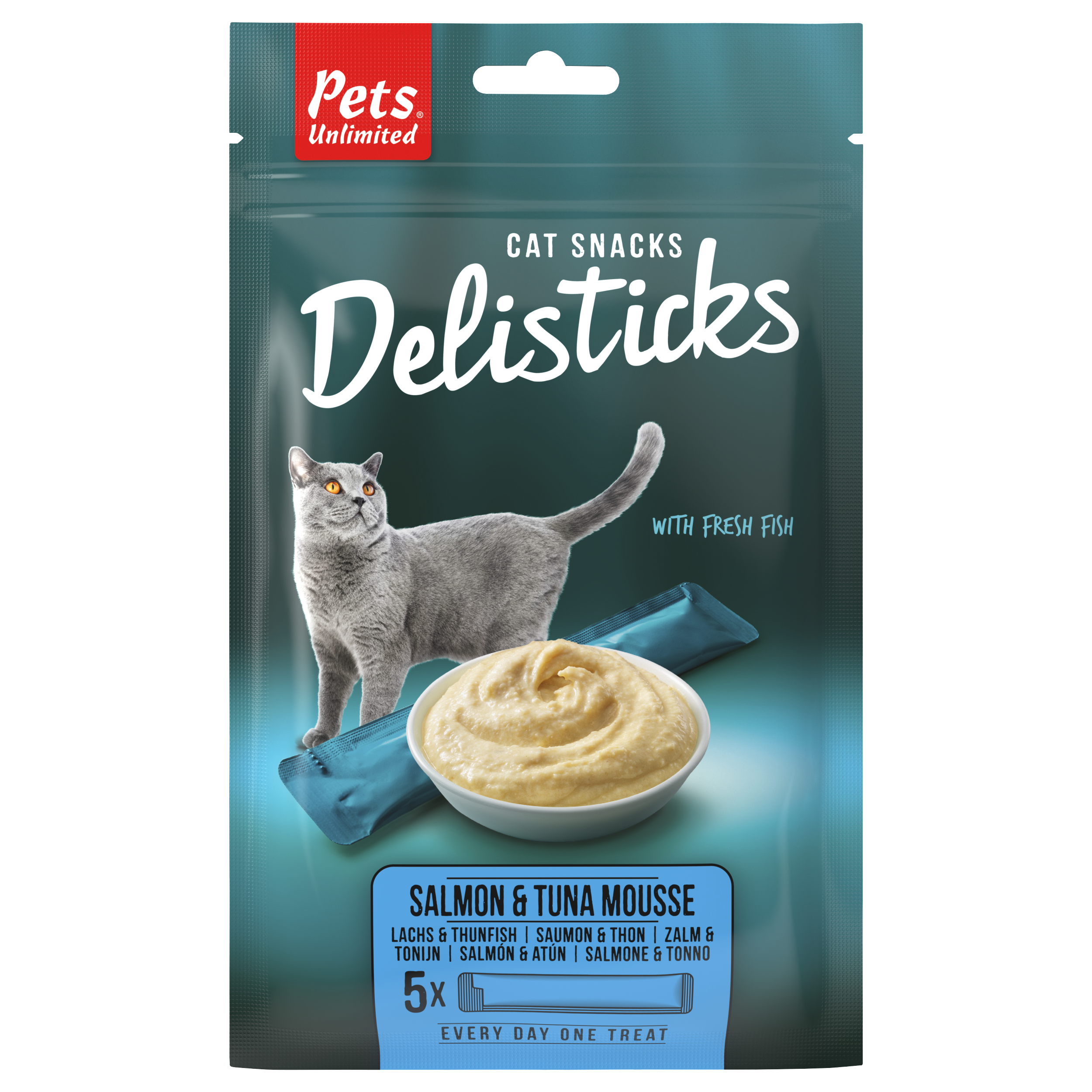 Delisticks zalm & tonijn, 5 stuks