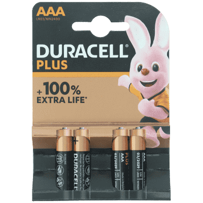 Duracell Alkaline Plus AAA 4ce