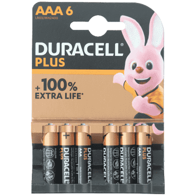 Duracell Alkaline Plus AAA 6ce