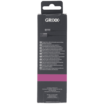 Grixx Cable USB-C to USB-A 1M Black