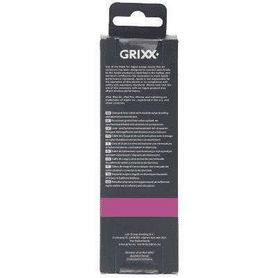 Grixx Cable Apple 8-pin to USB-A 1M Grey