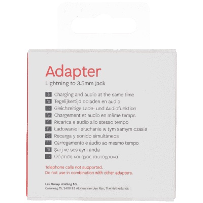 Adapter Lightn to Lightn+3.5mm White