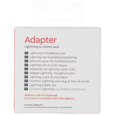 Adapter Lightn to 3.5mm Jack White