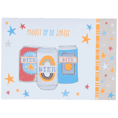 Wk 16 Verjaardag Bier Confetti