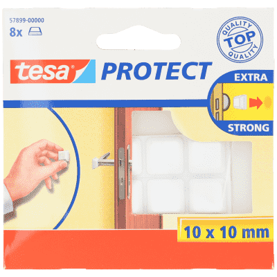 Tesa Beschermblokjes vierkant wit