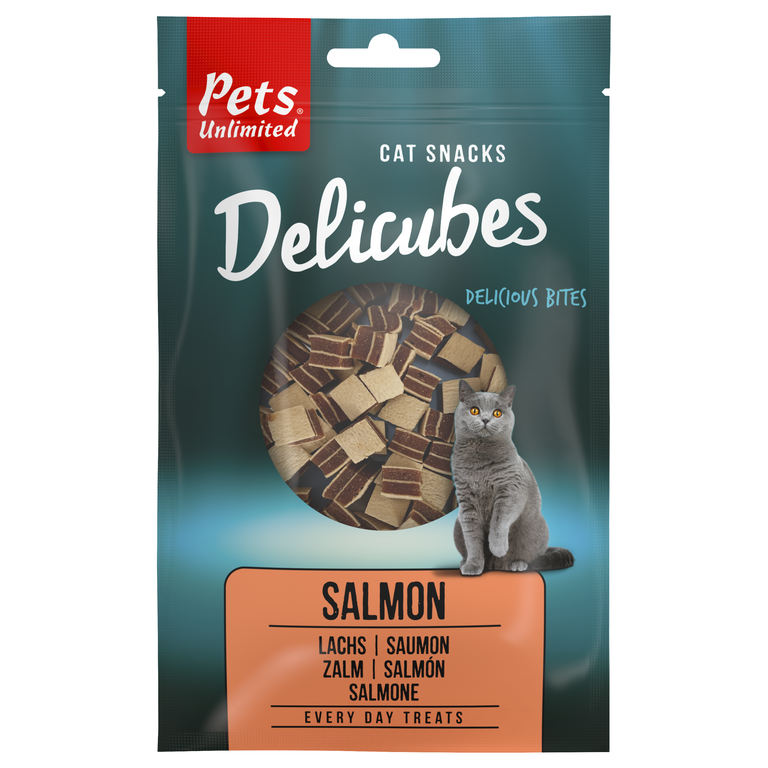 Delicubes salmon 50 grams
