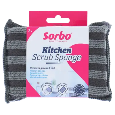 Stove & oven scrub sponge 2-in-1 2st