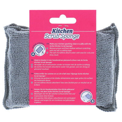 Stove & oven scrub sponge 2-in-1 2st