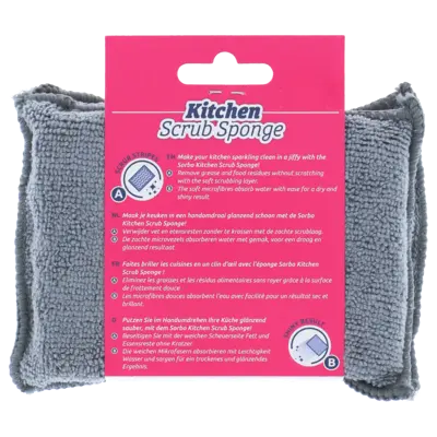 Stove & oven scrub sponge 2-in-1 2st