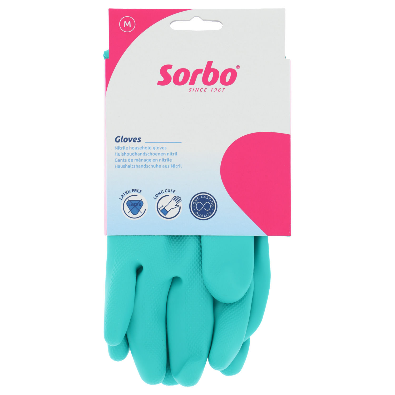 Gants de ménage sans latex M