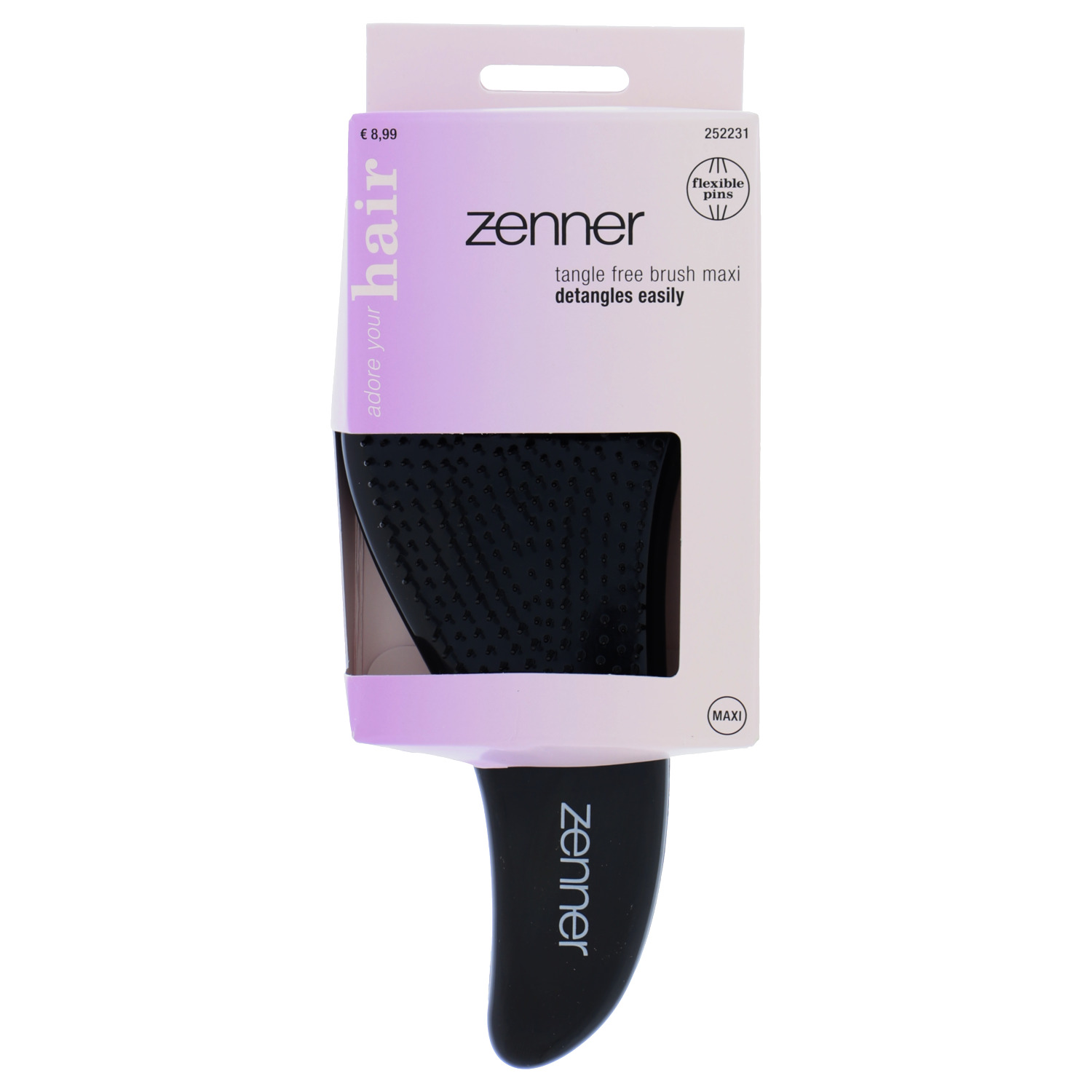 Tangle-Free Maxi Hairbrush Black
