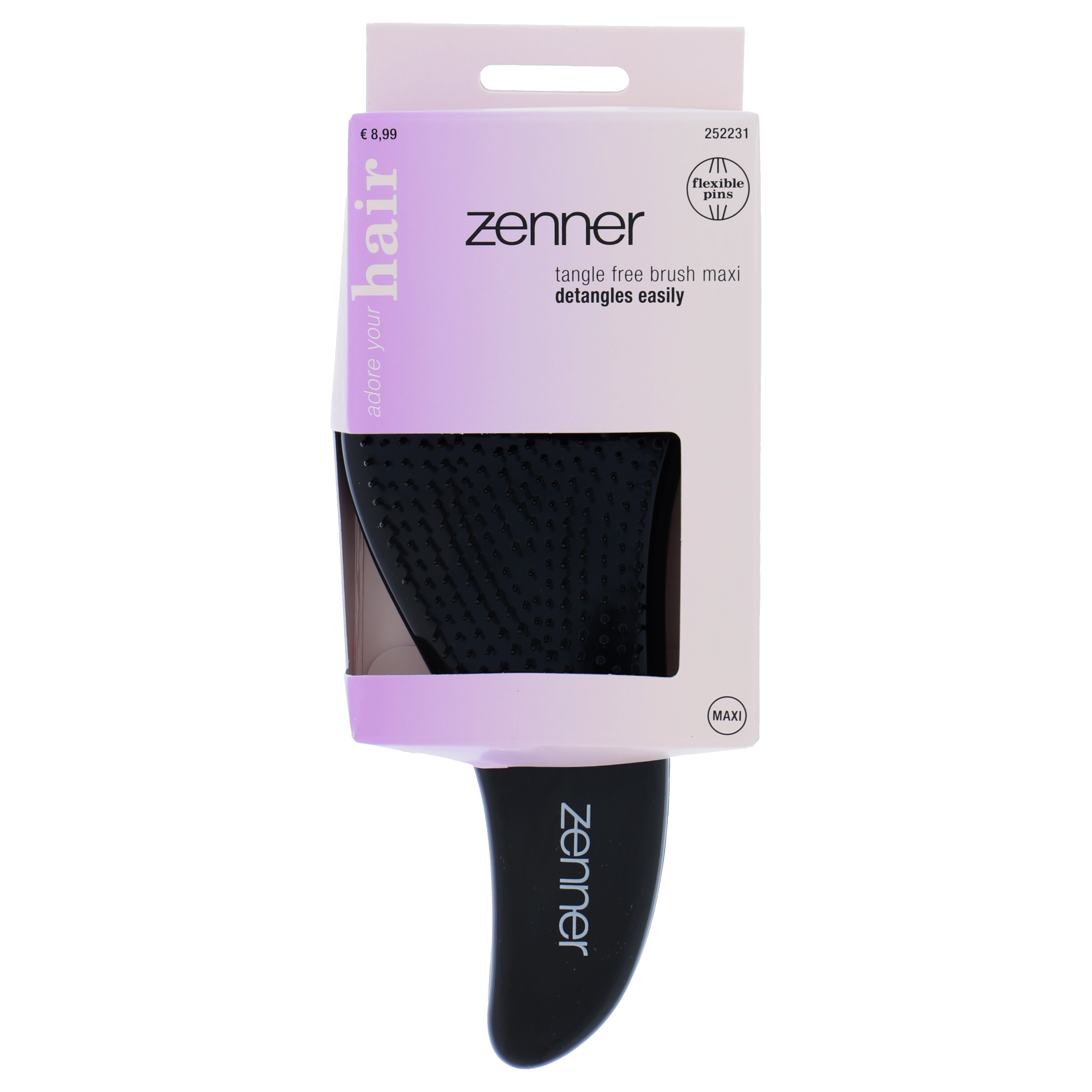 Haarbürste Tangle Free schwarz maxi