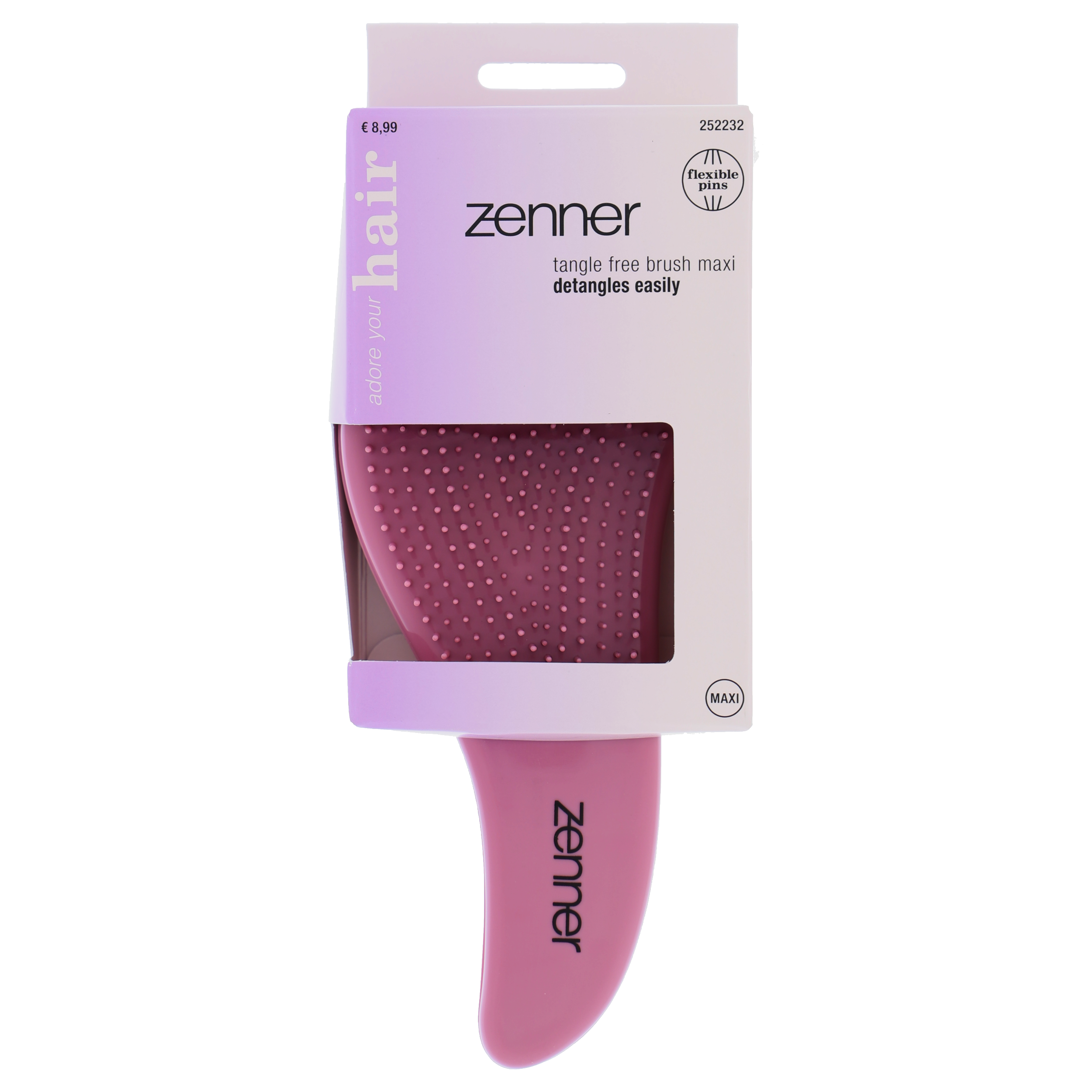 Haarbürste Tangle Free rosa maxi
