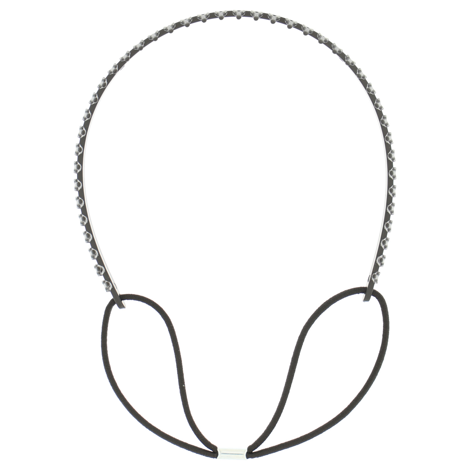 Diadeem met haarkam zwart