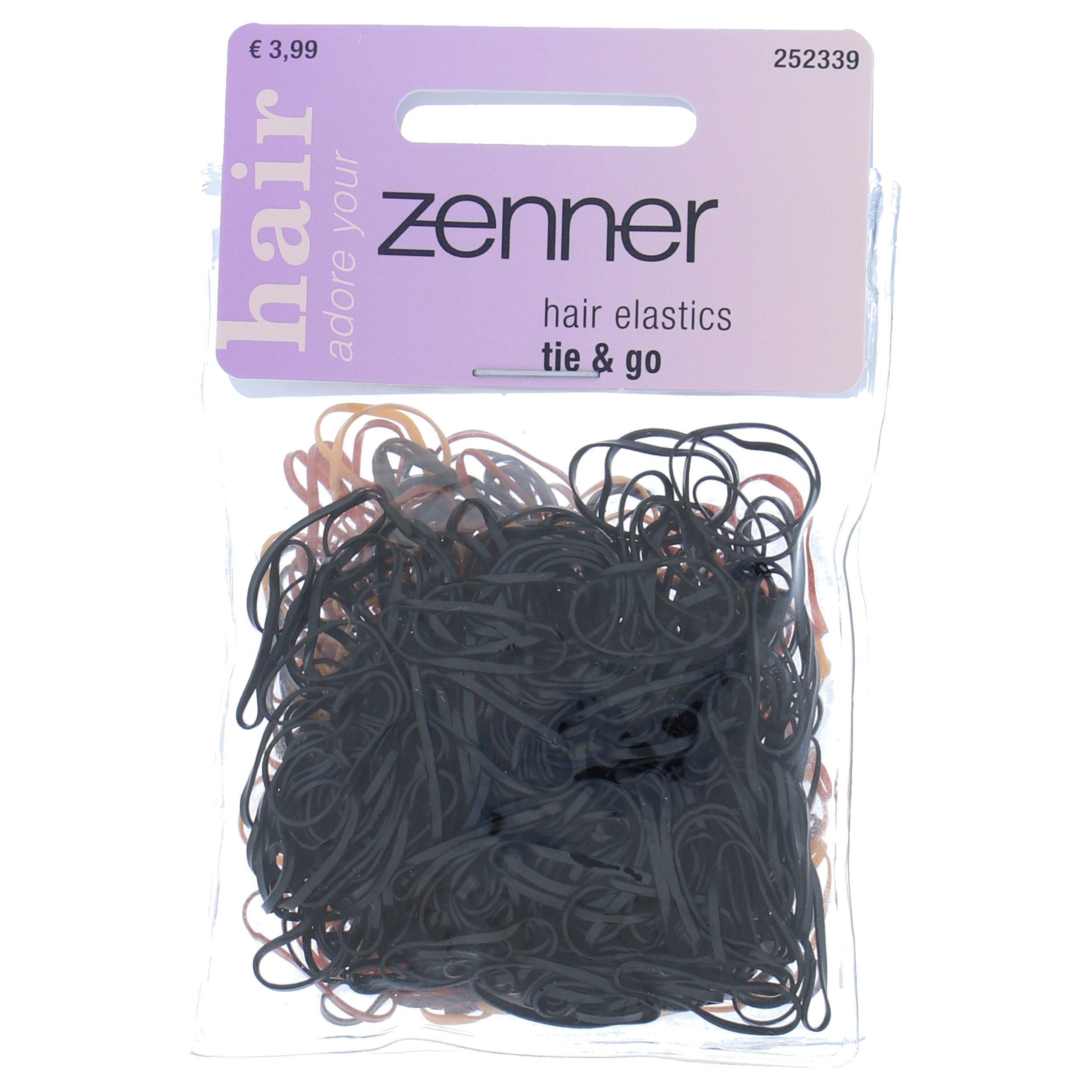 Zenner Roll Up Elastieken Zwart Extra Extra Small 8 stuks