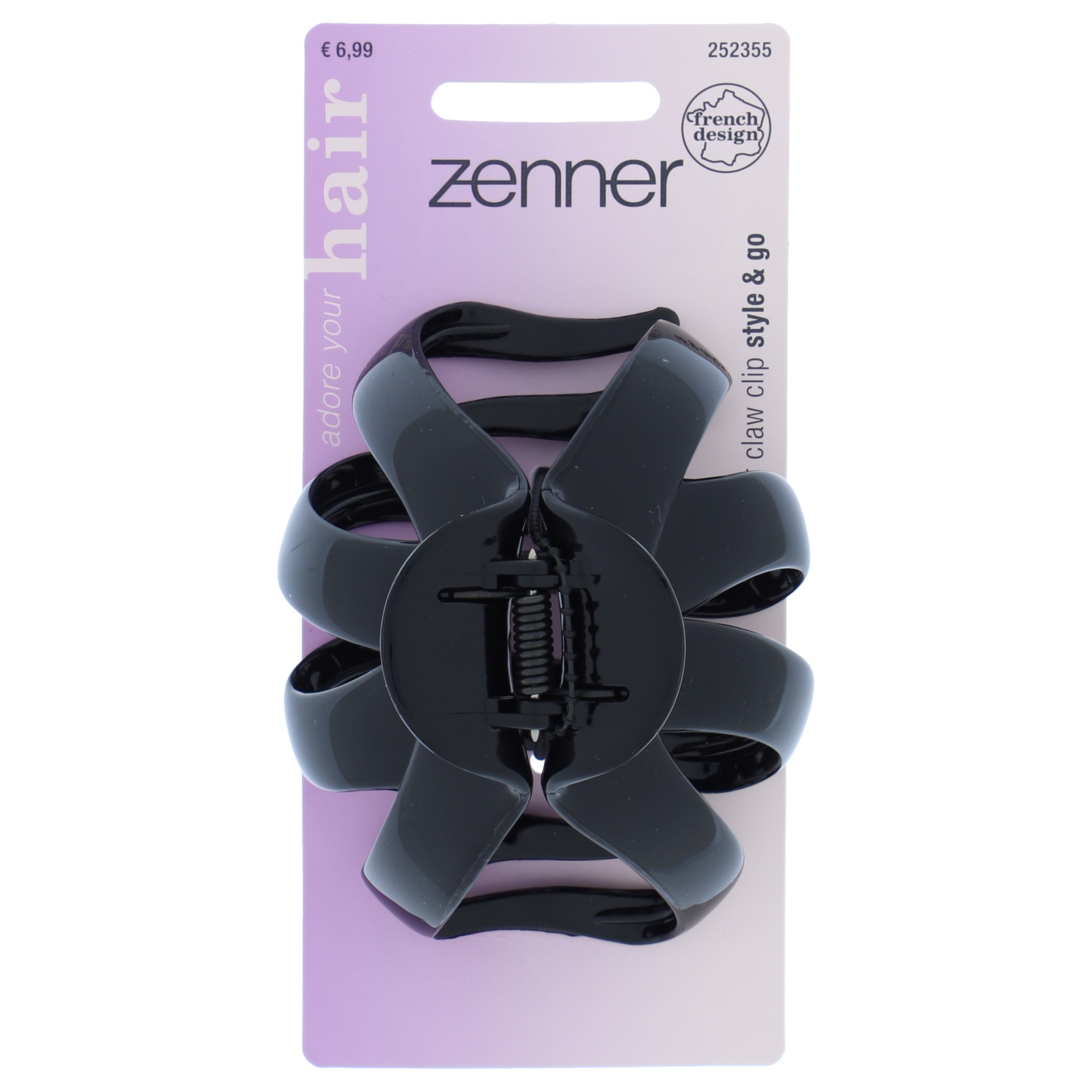 Hair clip french design black