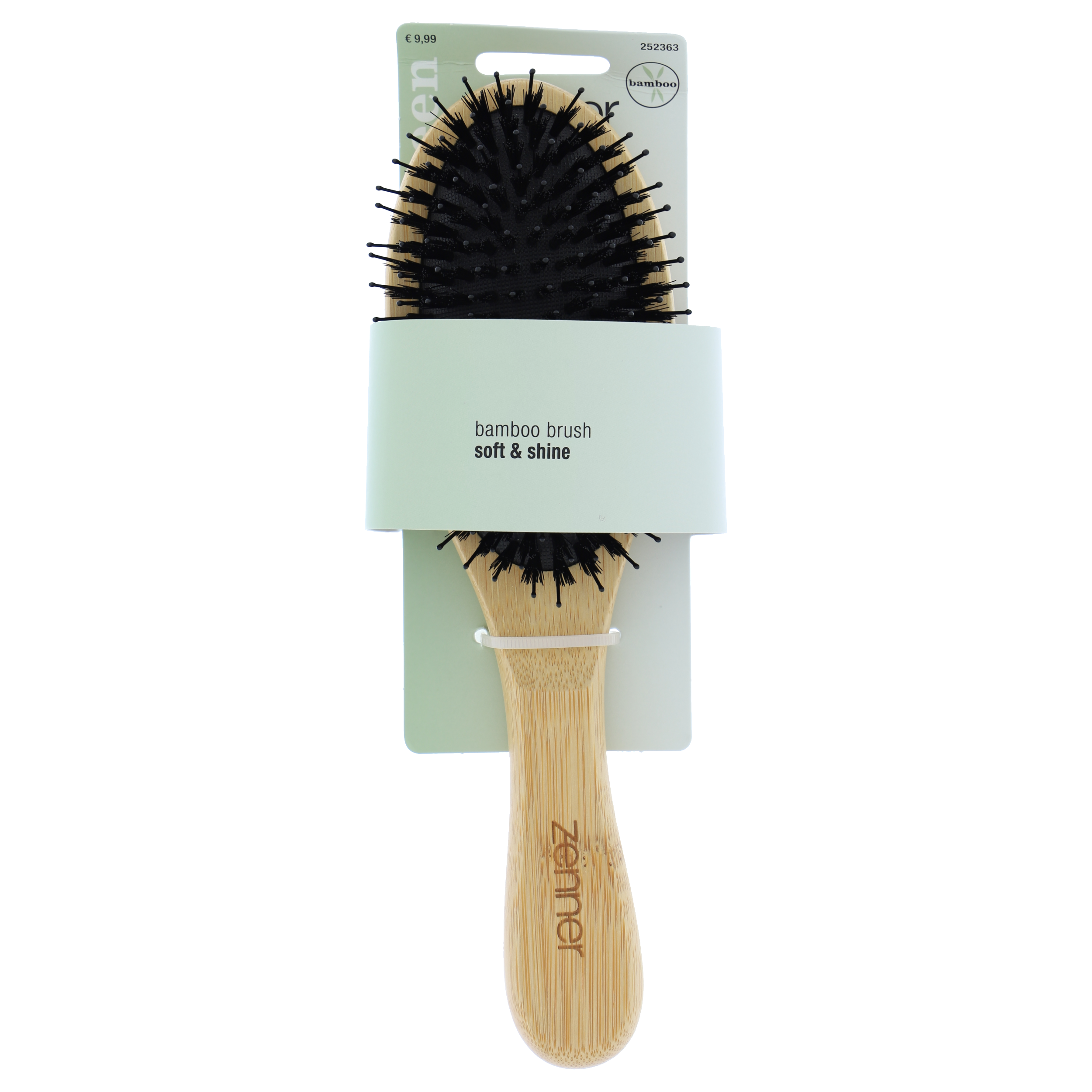 Haarbürste oval Bambus/Nylon-Mischung