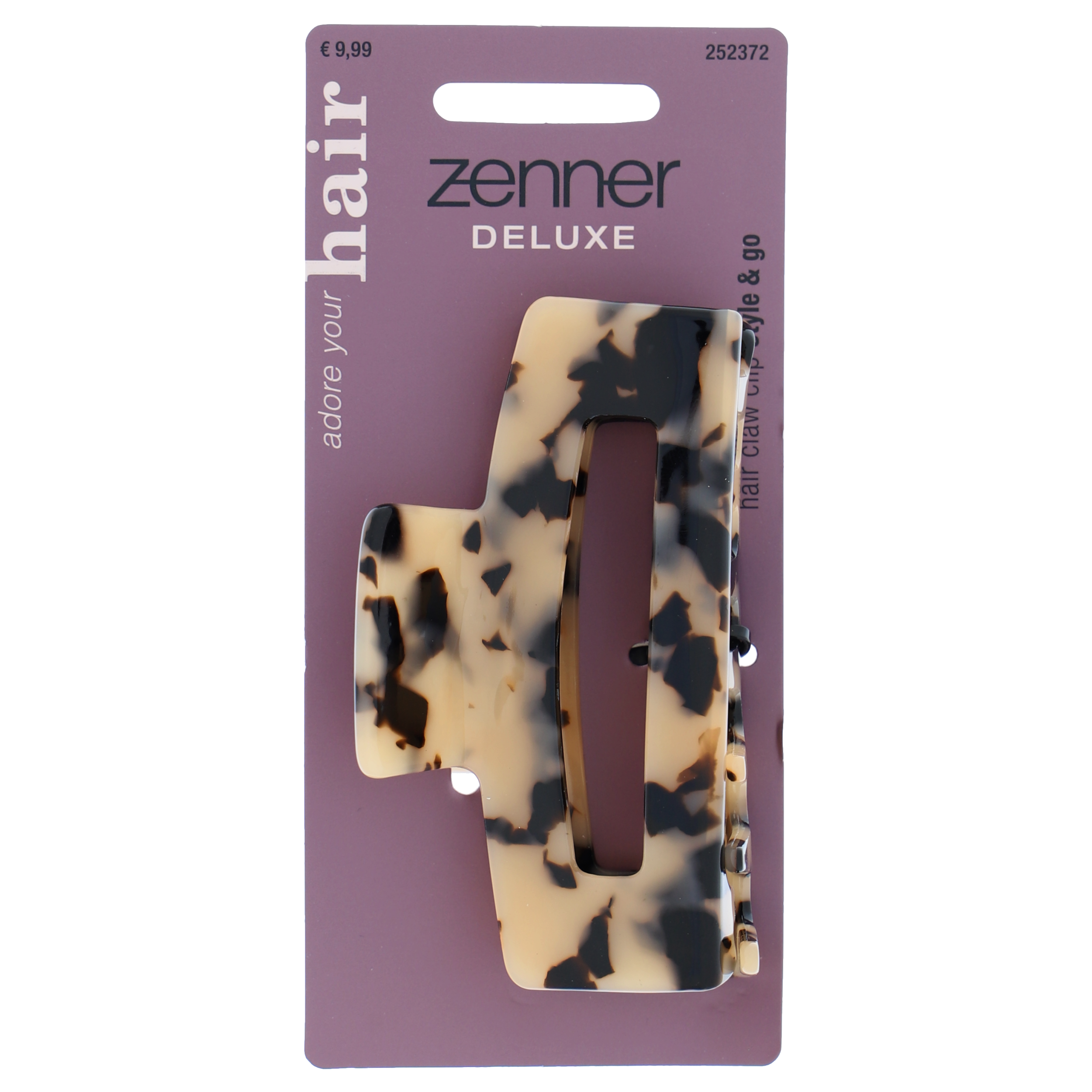 Haarklammer Deluxe marmoriert 9 cm