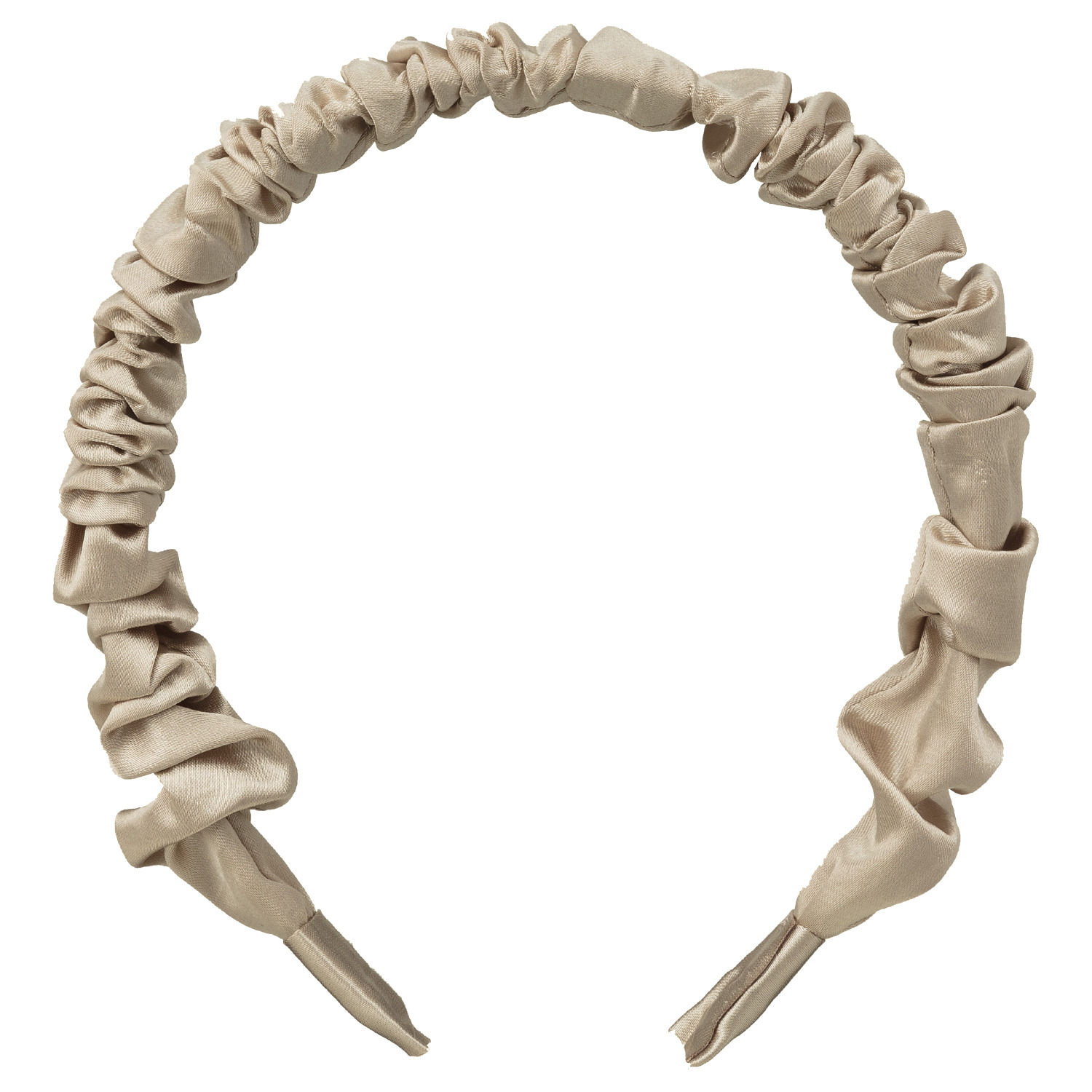 Hairband pleated beige