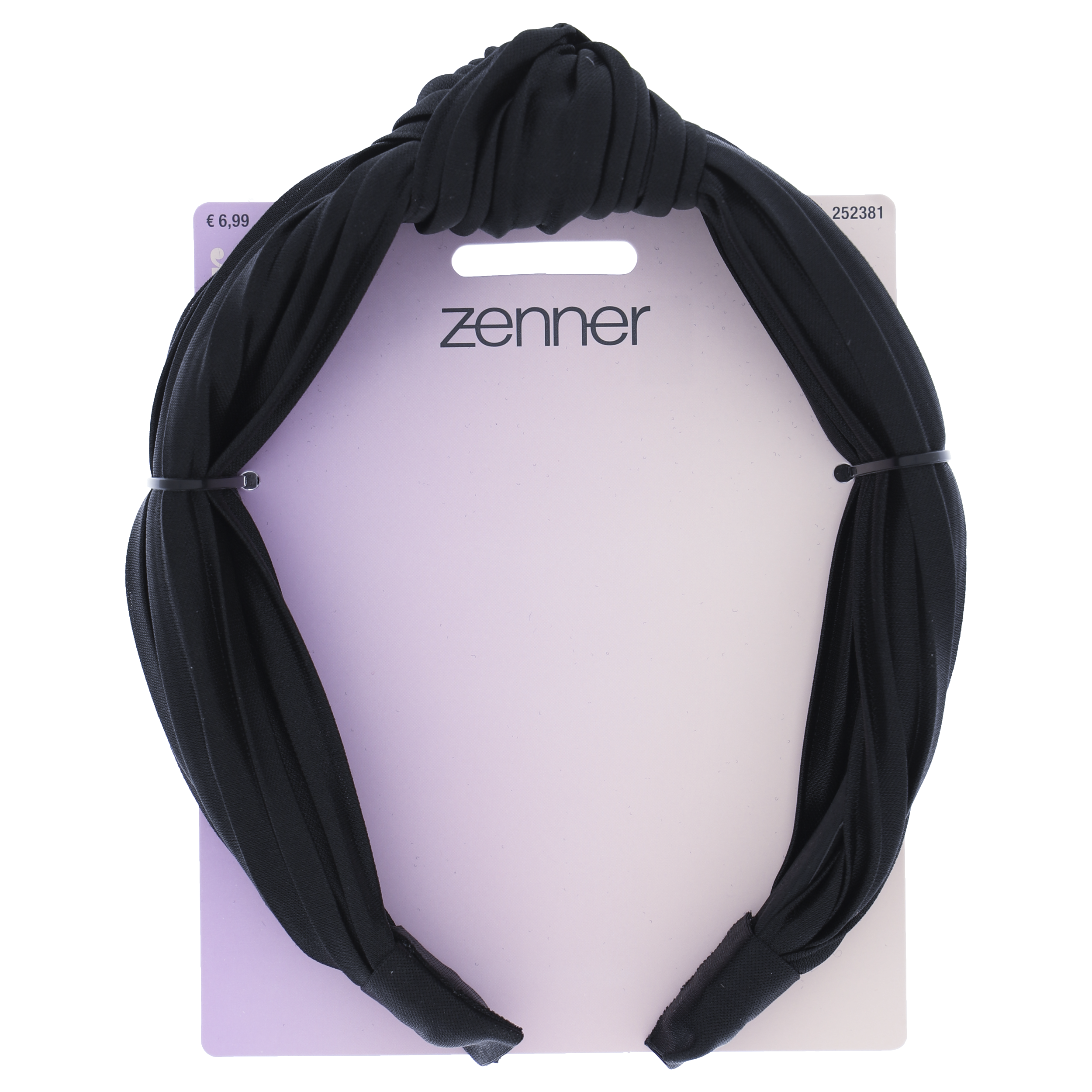 Hairband pleated black