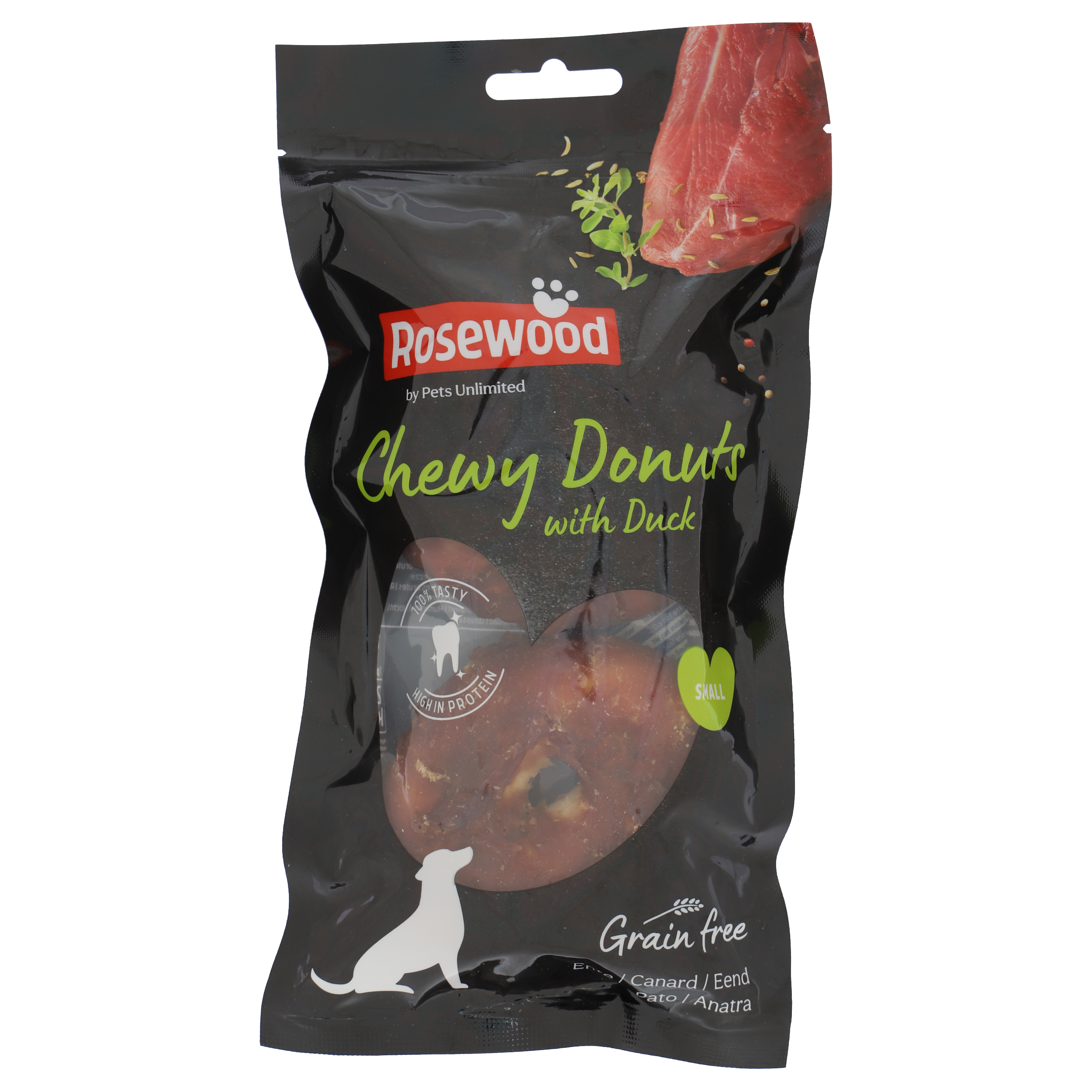 Chewy Donut Eend Small, 2 stuks