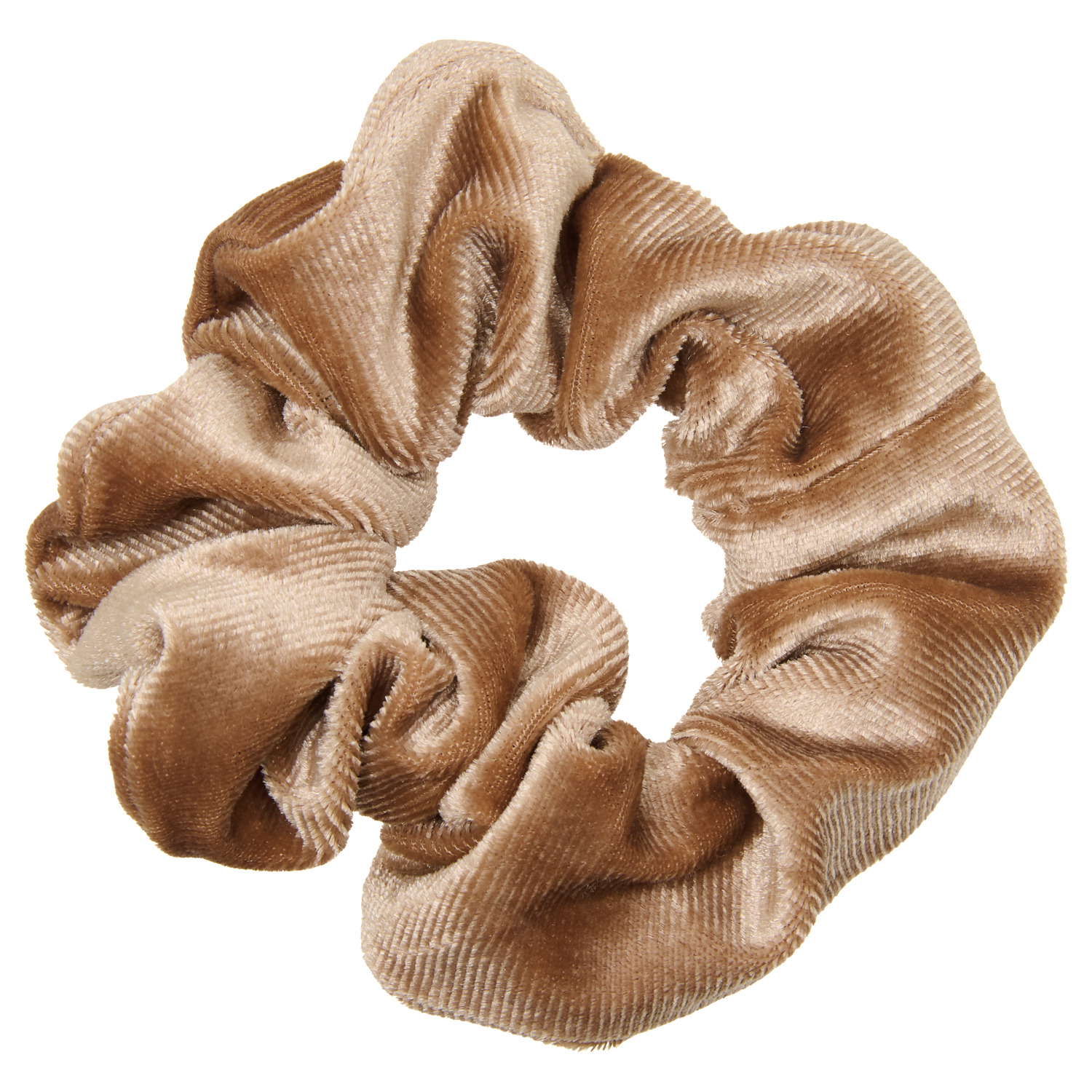Scrunchie velvet bruin