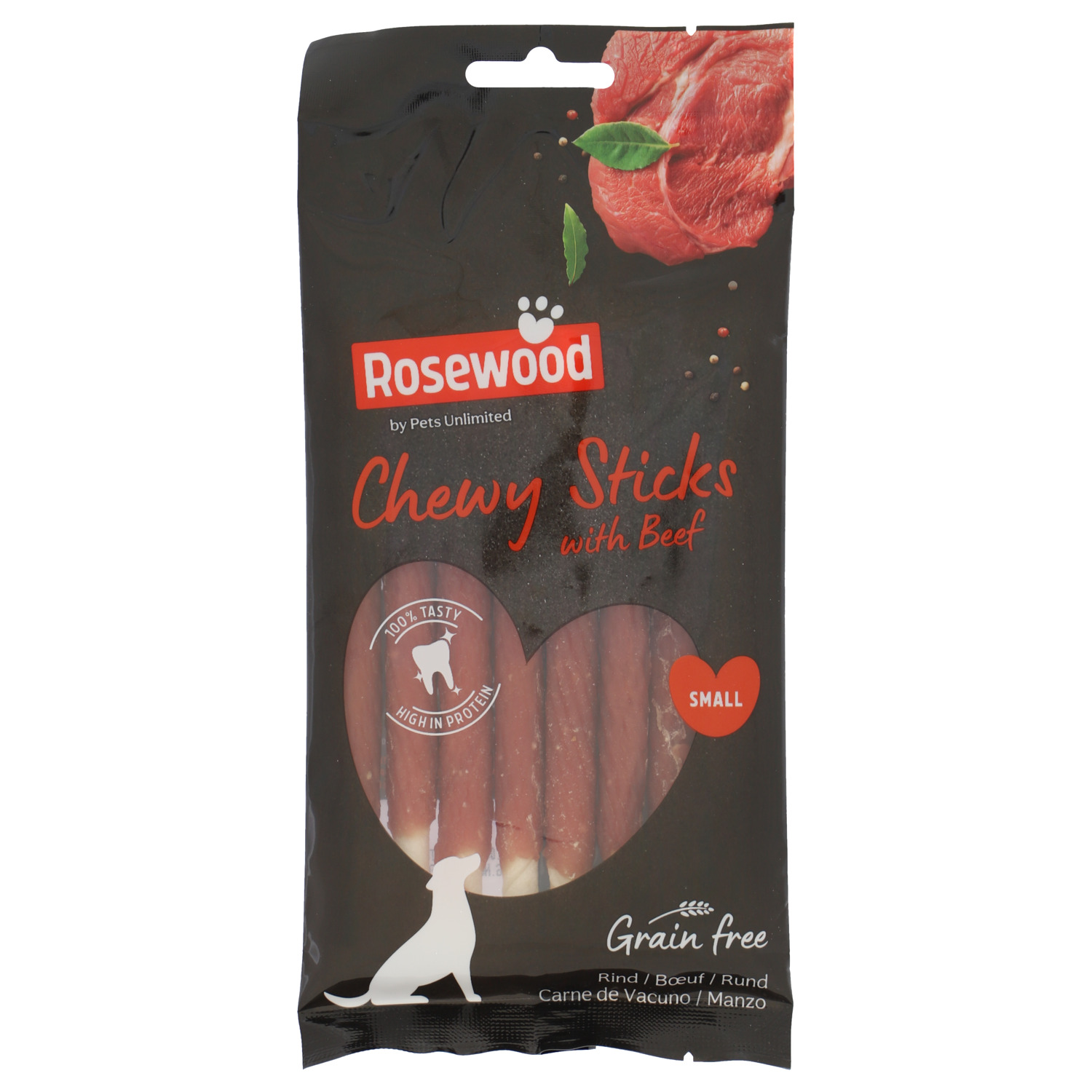 Rosewood Chewy Sticks Beef S 72g