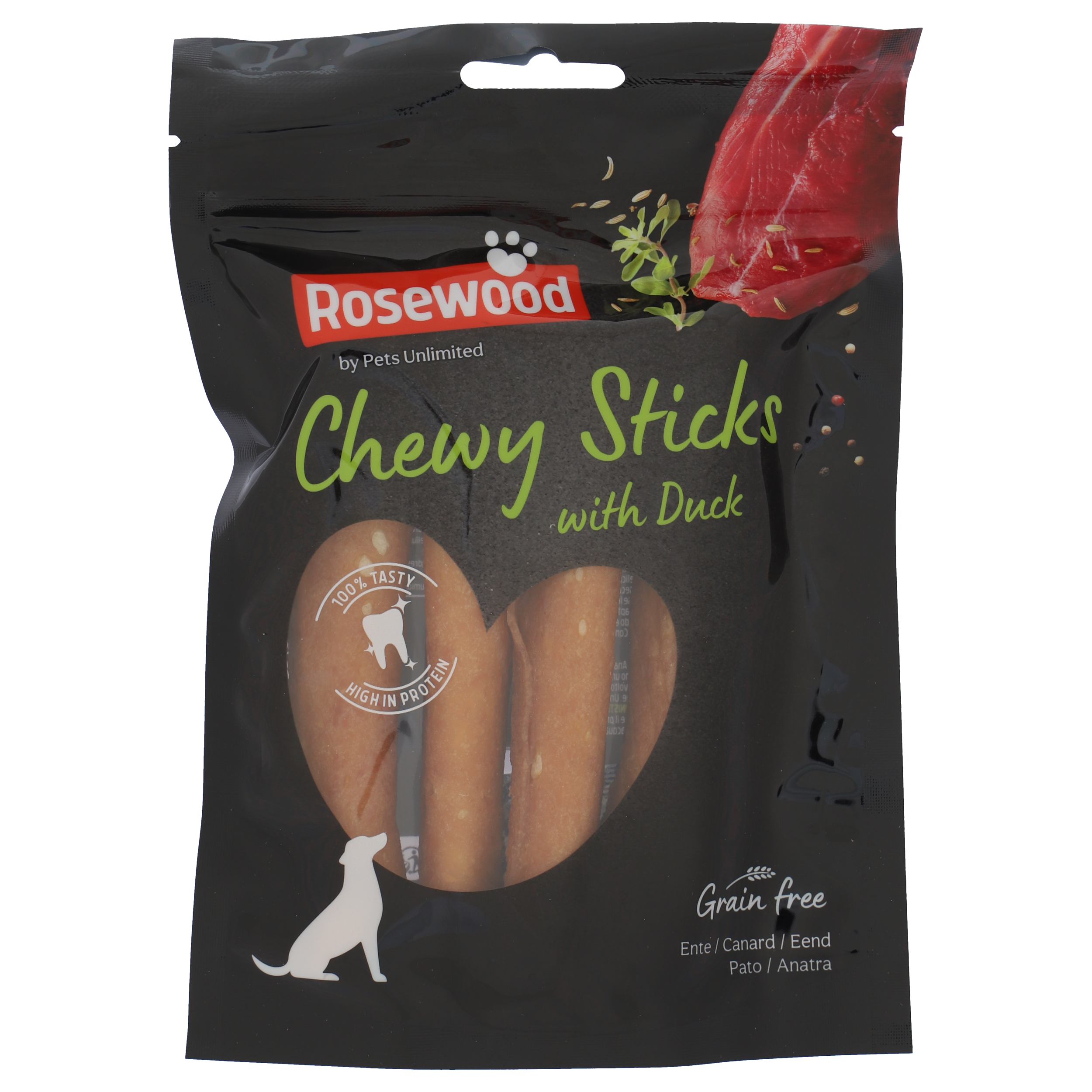 Rosewood Chewy Sticks Eend M 100g