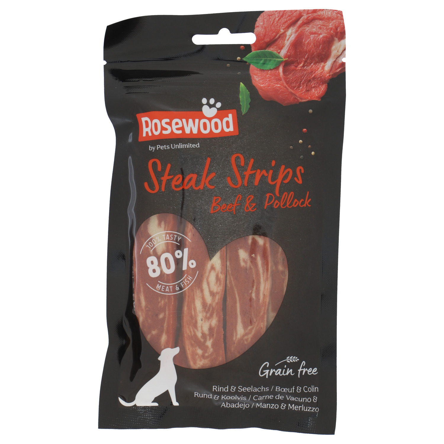Rosewood Steak Strips Rund 100g