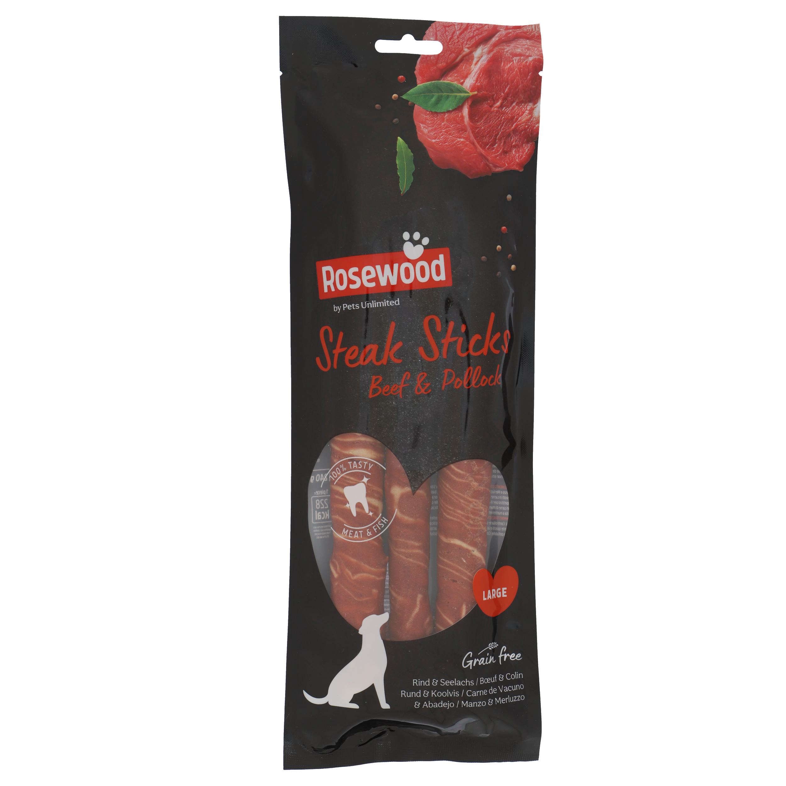 Rosewood Steak Sticks Beef L 240g