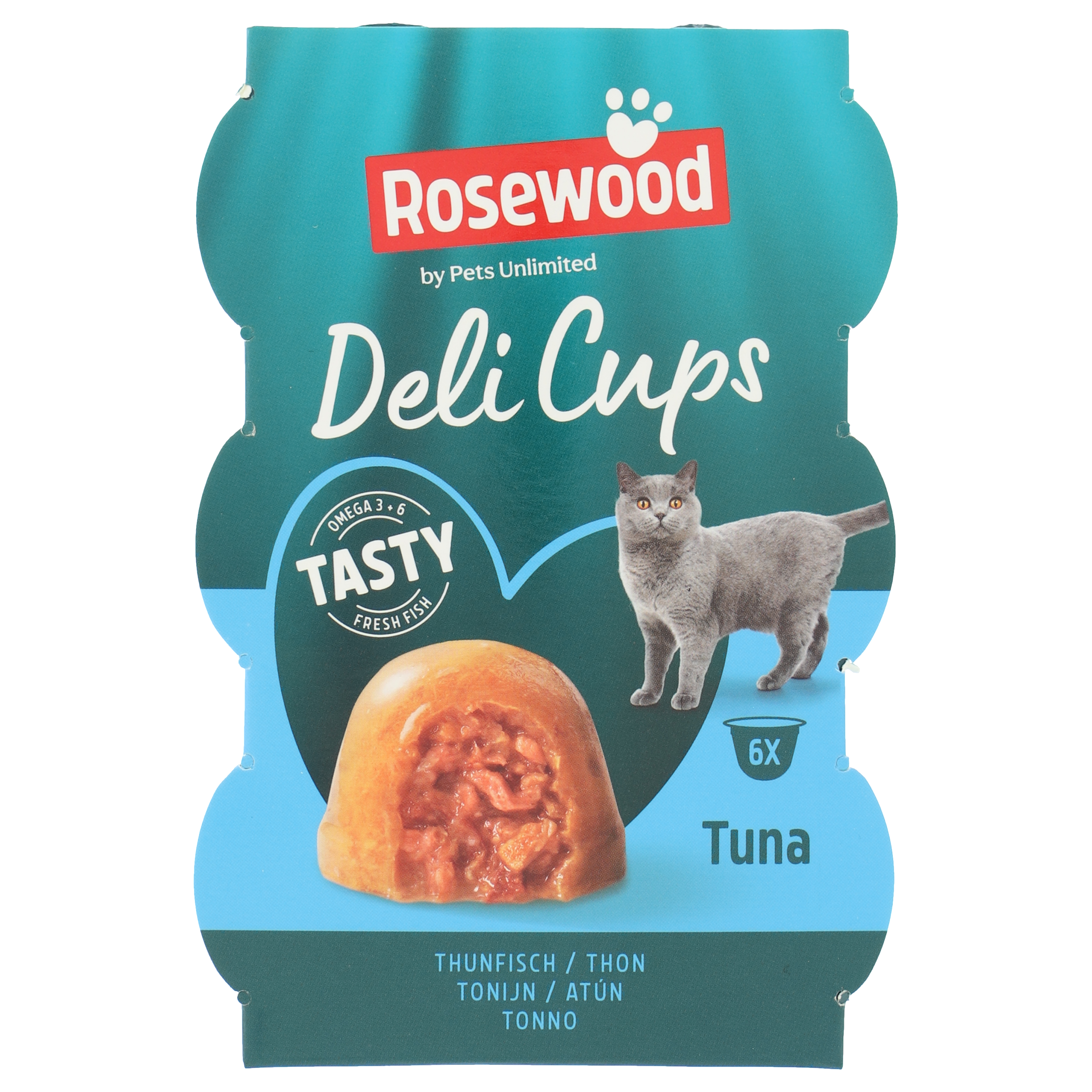 Rosewood Delicups Tonijn 6x22g