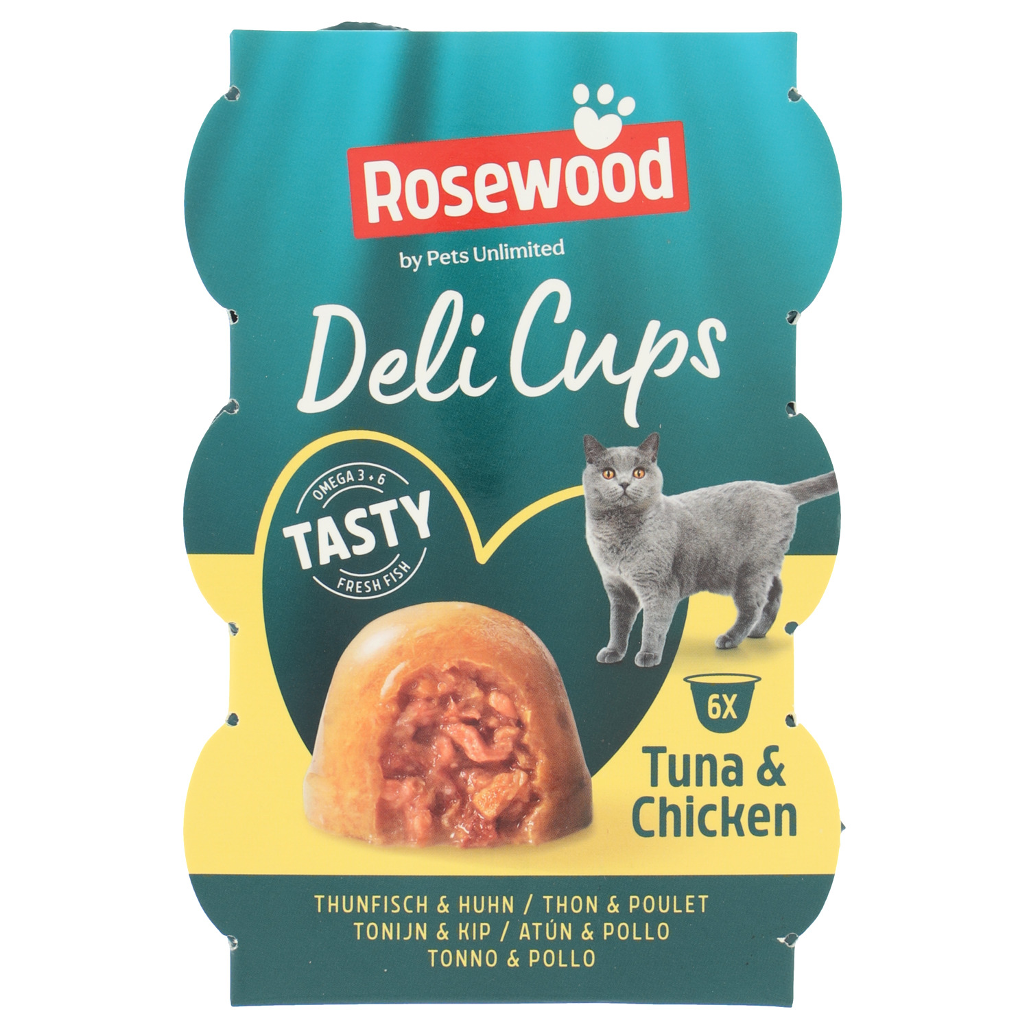 Rosewood Delicups Tonijn&Kip 6x22g