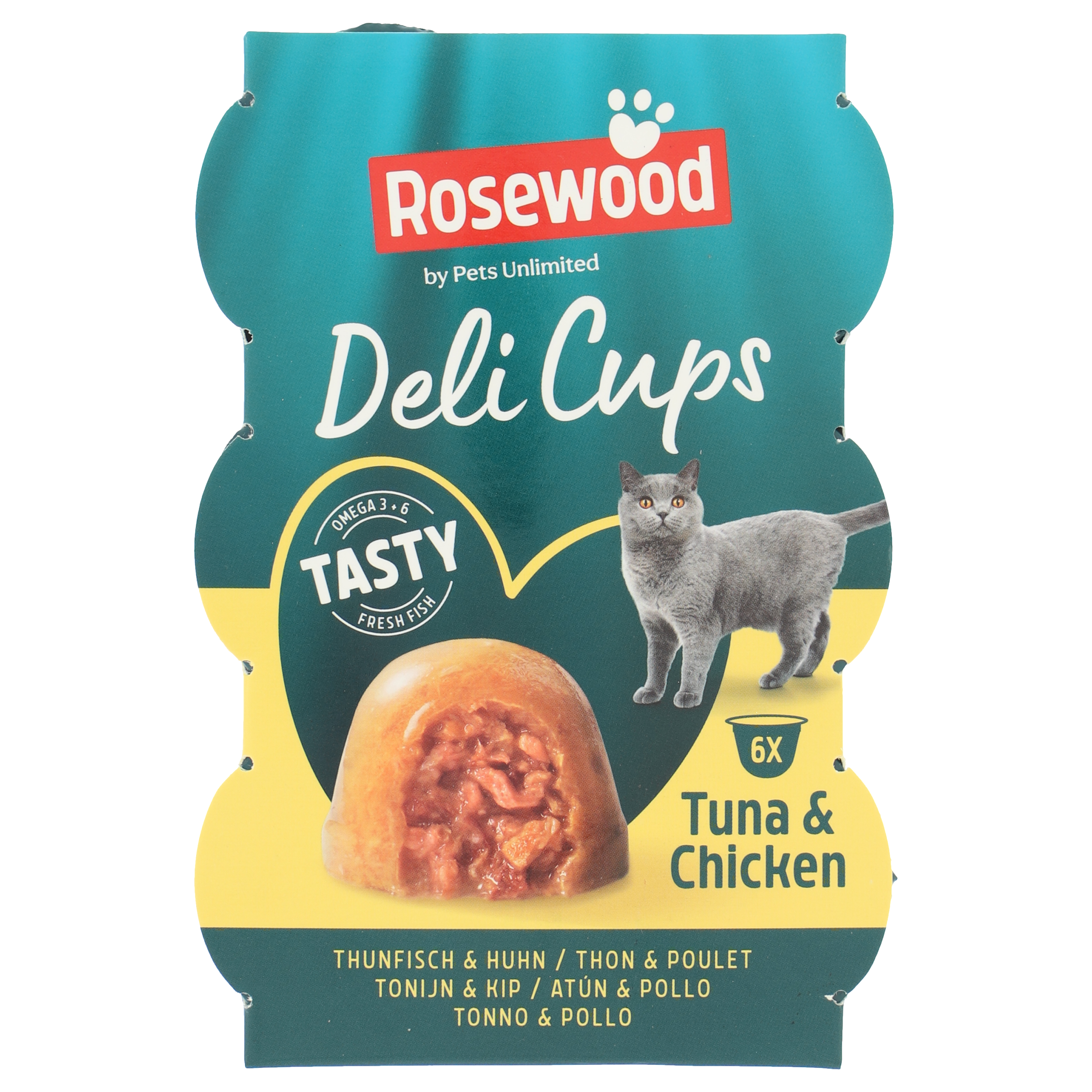 Rosewood Delicups Tonijn&Kip 6x22g