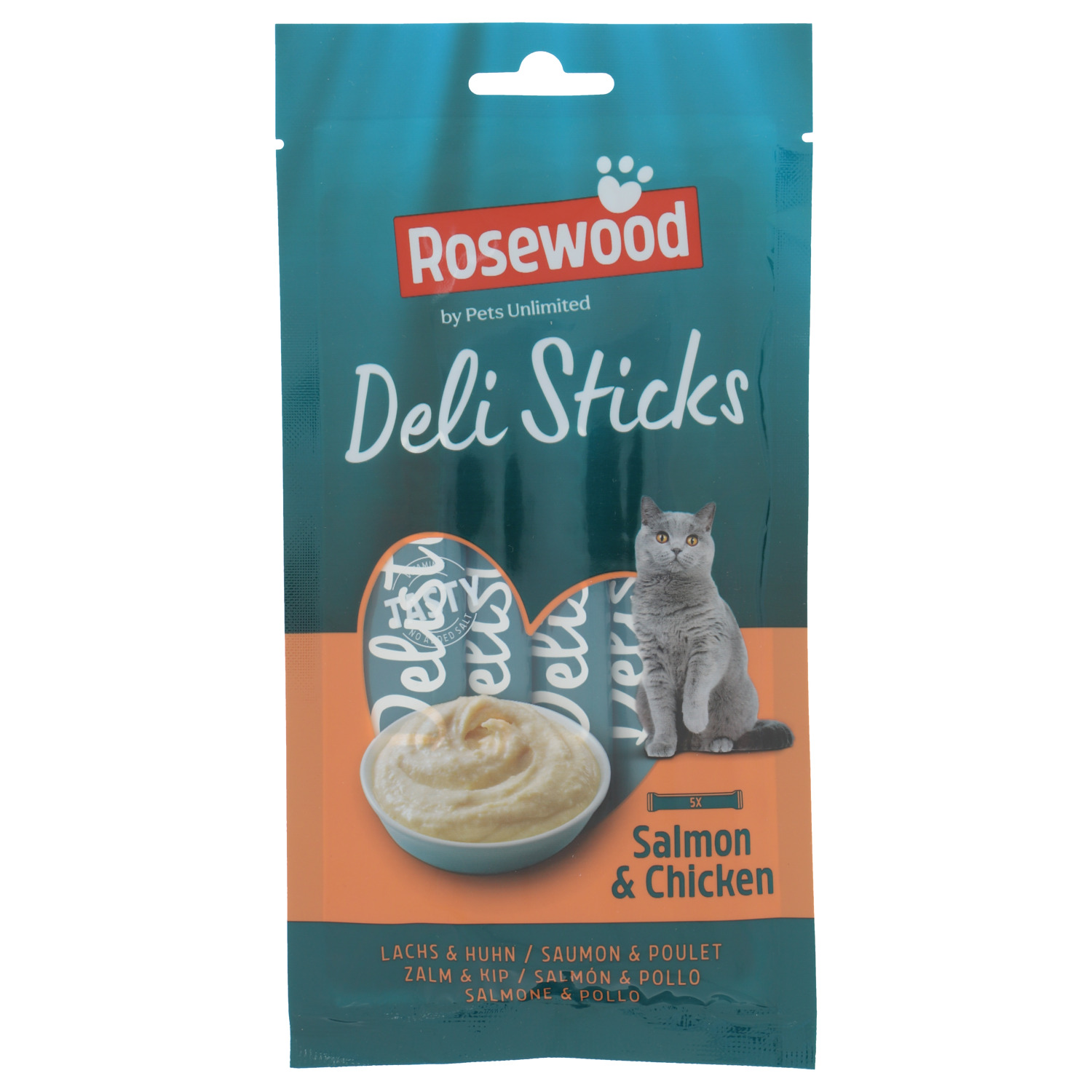 Rosewood Delisticks Zalm&Kip 5x15g