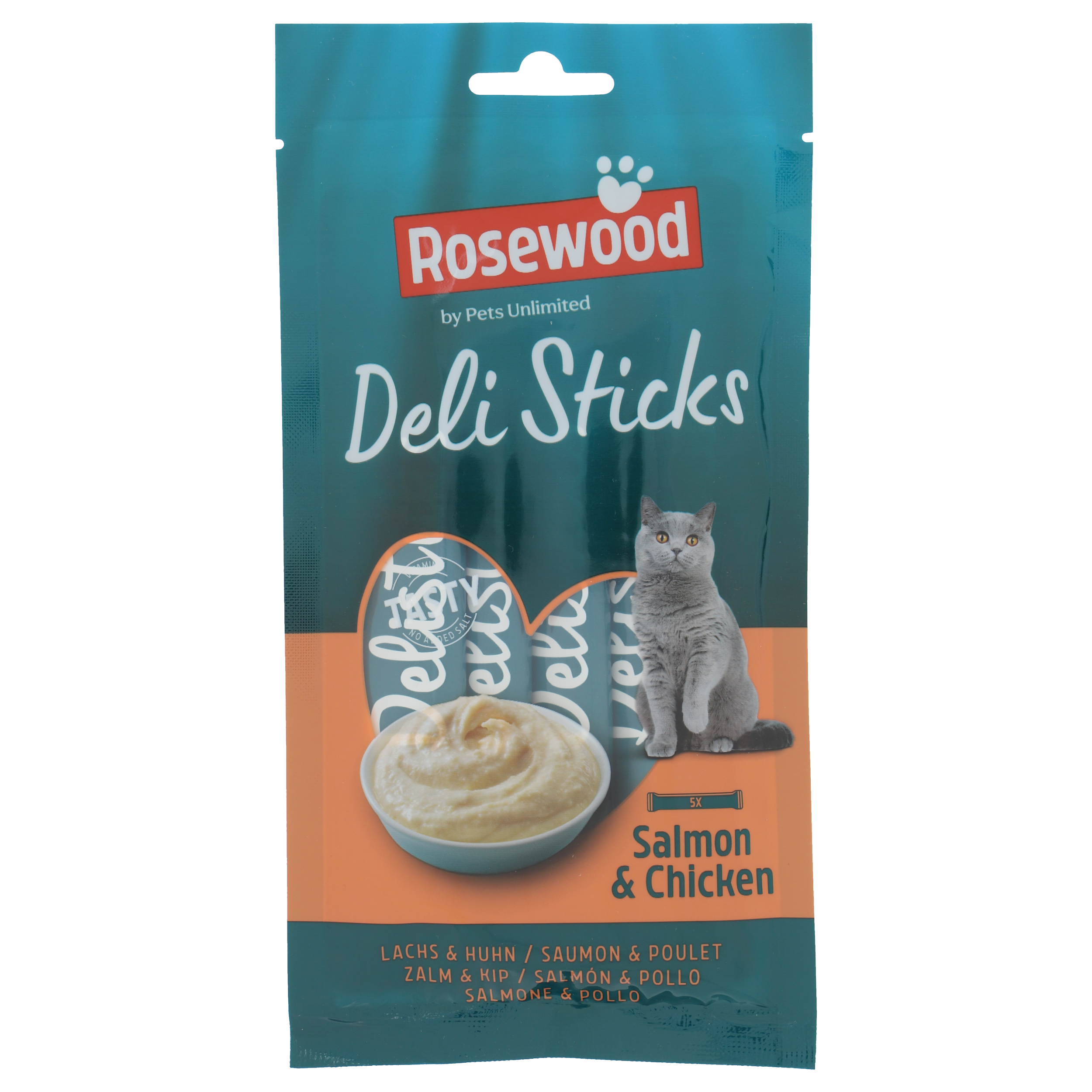 Rosewood Delisticks Zalm&Kip 5x15g